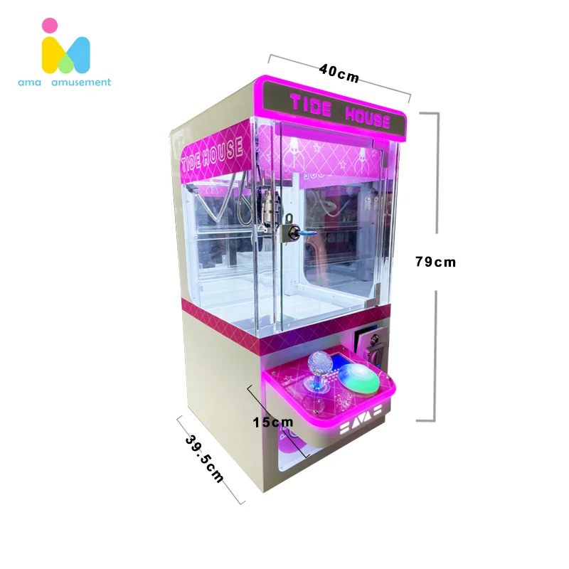 AMA Mini Arcade Machine a Griffes Coin Operated Games Small Claw Machine Table Top Mini Claw Machine for Sale
