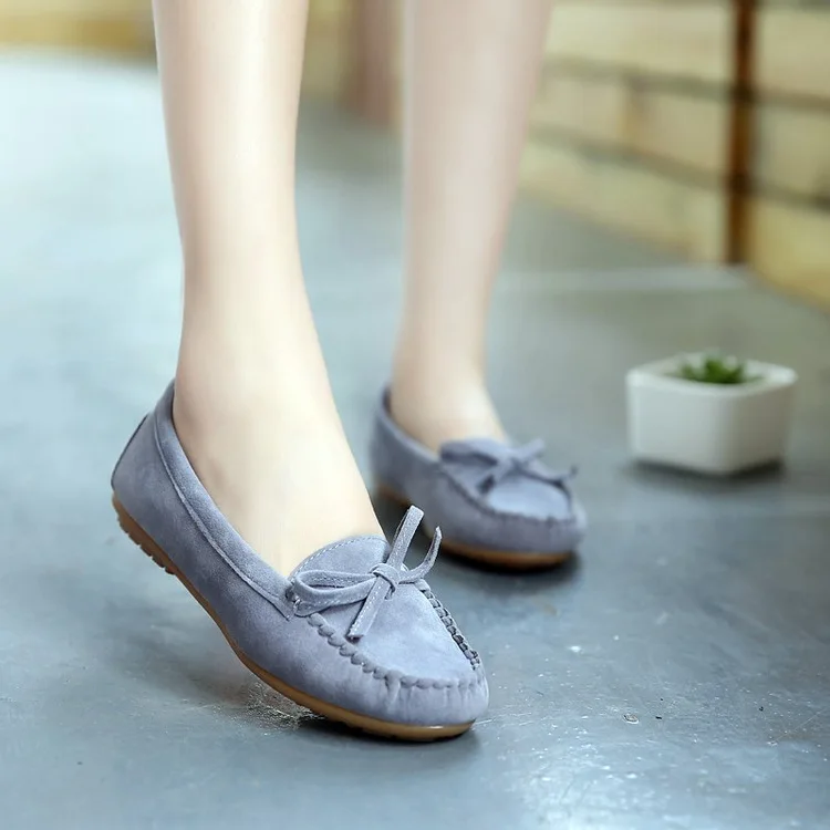 Cheap Wholesale Fashion Bowknot Ballet Flat Shoes PU Leather
