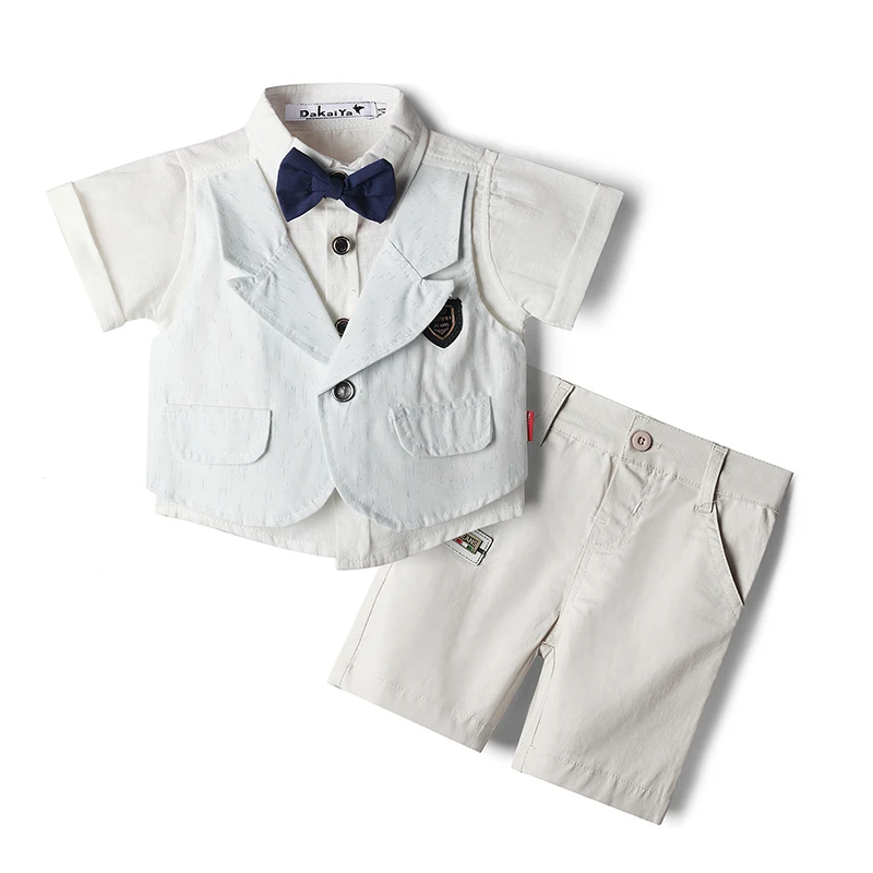 Factory Wholesale Baby Clothing 14 Years Toddler Outfits Shorts Suits