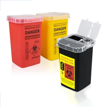 Professional Tattoo Disposal Container for Safe Needle Disposal in Beauty Salons and Studios