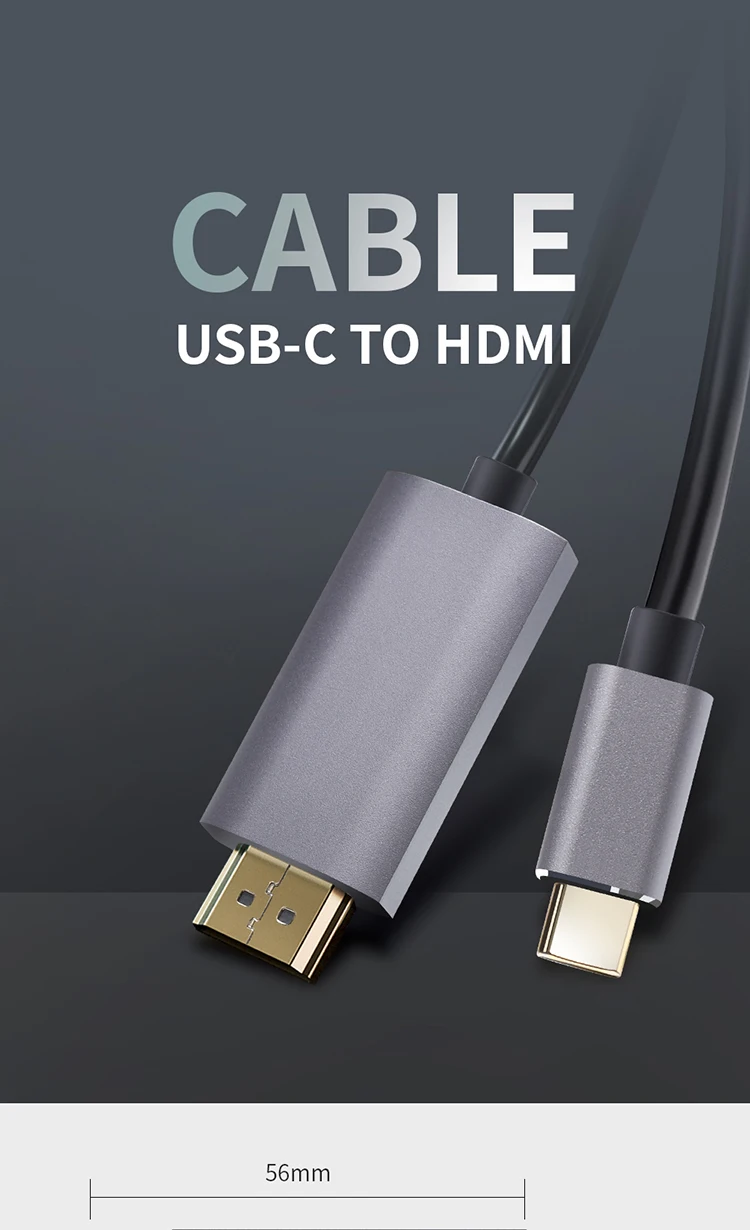 Phone To Tv Hdmi Cable Usb Type C To Hdmi Cable 4k 60hz Male To Male