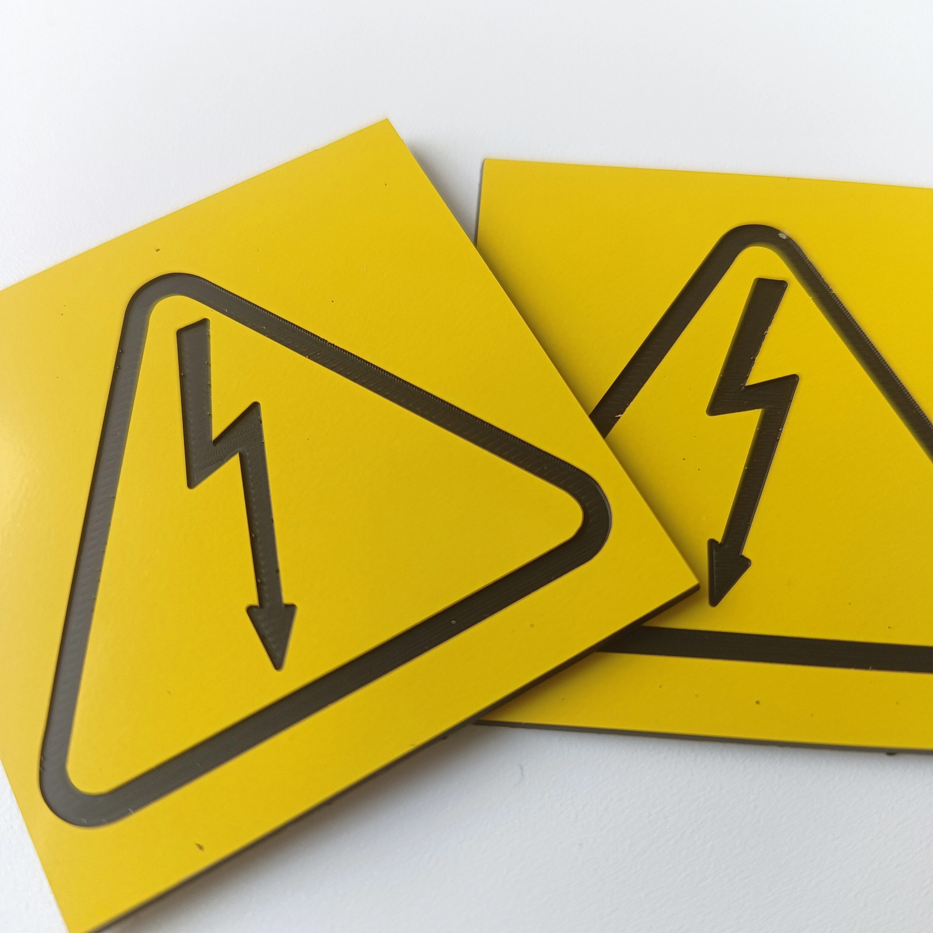 product china high quality abs traffolyte sheet engraved plastic electric warning labels for equipment-5