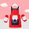 Sleeveless apron red cat