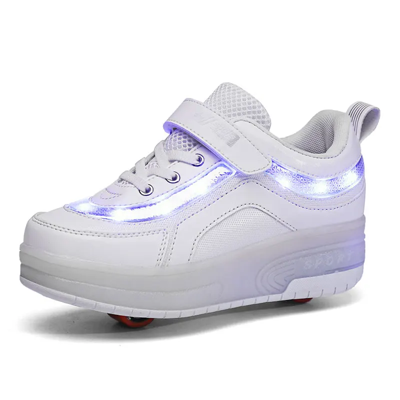 SDSPEED Nsasy Cores LED Recarregável Crianças Roller Skate Sapatos com  Única Roda Sapatos Outdoor Sport Sneakers
