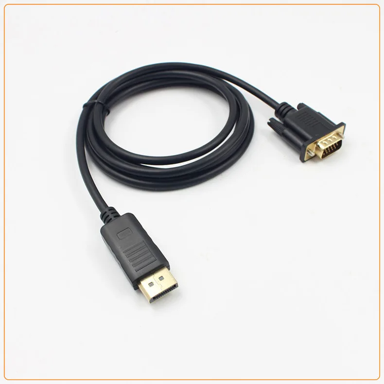 Dp to Vga Cable Converter Display Port Adapter Computer Graphics Card Connection Television Monitor DP Interface Gold Plated