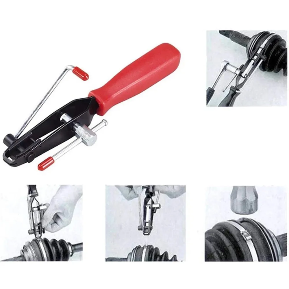 2pcs Auto Cv Joint Boot Clamps Pliers Car Banding Tools Kit Set