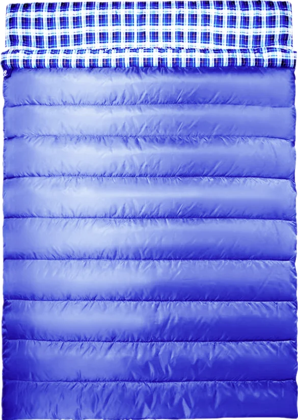 Sac De Couchage Double En Flanelle - 220x160 Cm, Avec 2 Coussins Et Sac De Transport, Pour Camping Et Maison