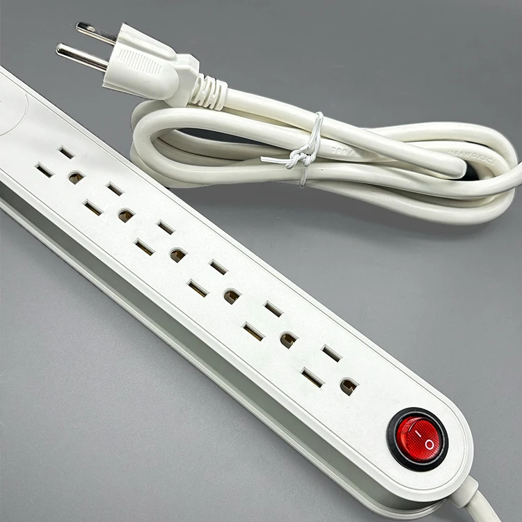 VNX Hot Selling Professional 6Gang With Two USB and Type-C Outlet USA Standard 16A Extension Socket for Home