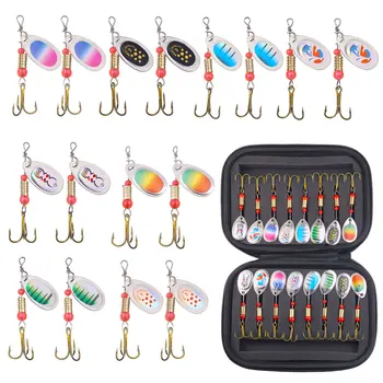 CHEERY 16pcs/bagFishing Lures Kit Set Spinnerbait for Bass Trout Metal Hard Lures Spinner Baits – Metal Jig – view 3