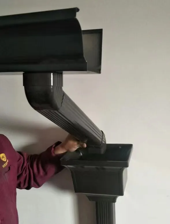 Building Material Export Low Price Half Round Water Aluminum Rectangular Gutter Rain Chain Gutter