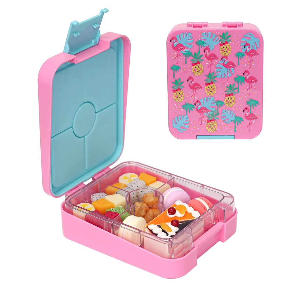 Kawaii Kids Cartoon Lunch Box 4 Compartment Small Size New Bento Lunch