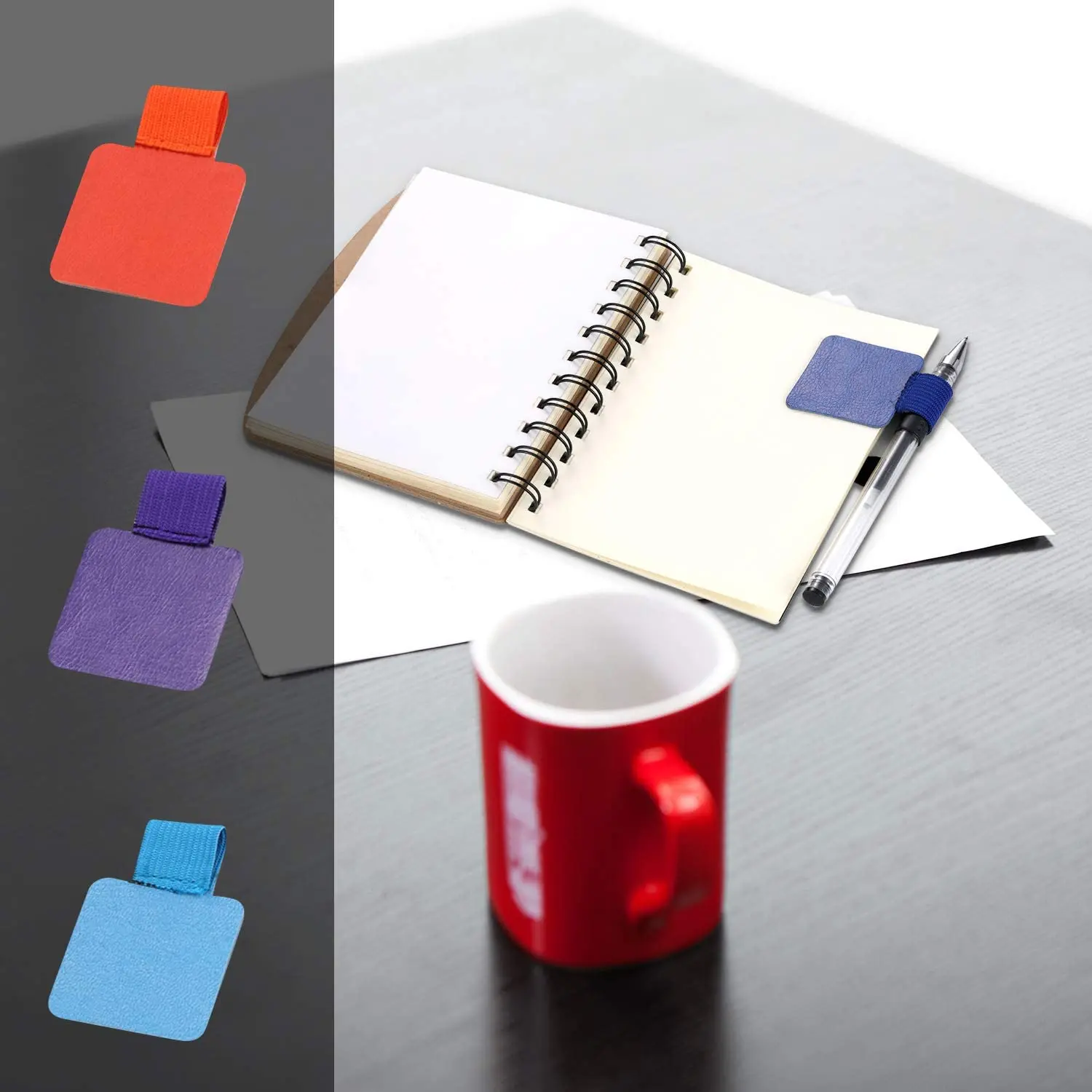 Mini Biohazard Containers Pen Holder and Unique Tiny Garbage Trash Can with Lid Pencil Cup Desktop Organizer Red Yellow 2-Pack