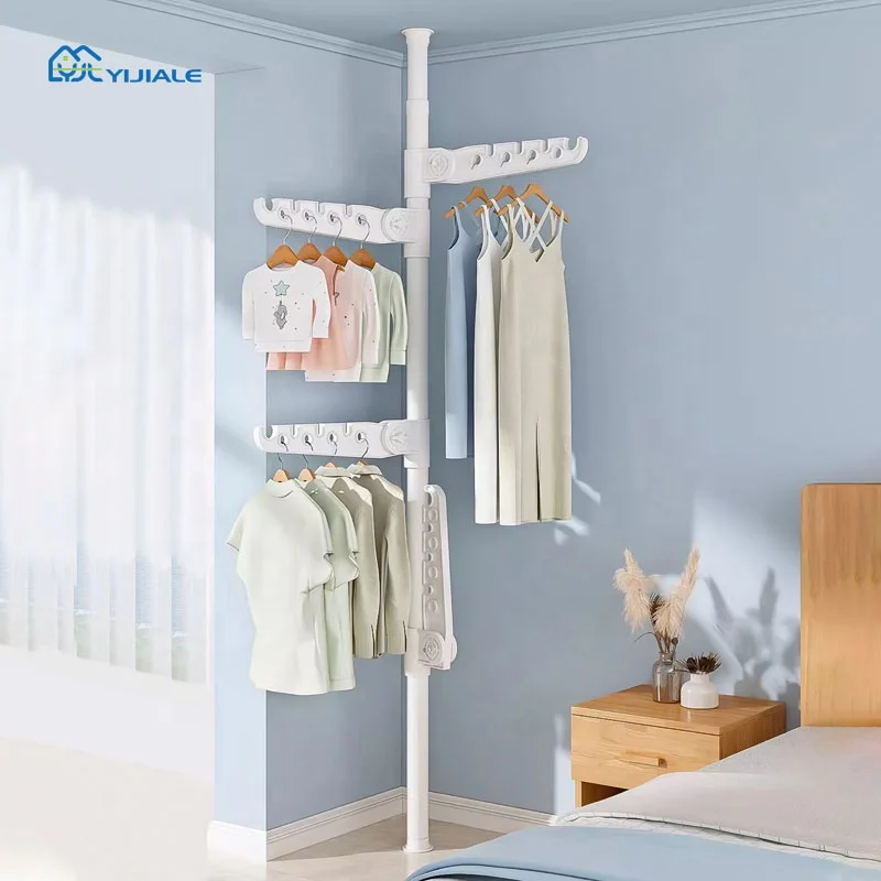 Multipurpose Simple Hallway Entrance Upgrade Vertical Iron Modern Free Standing Creative Coat Rack