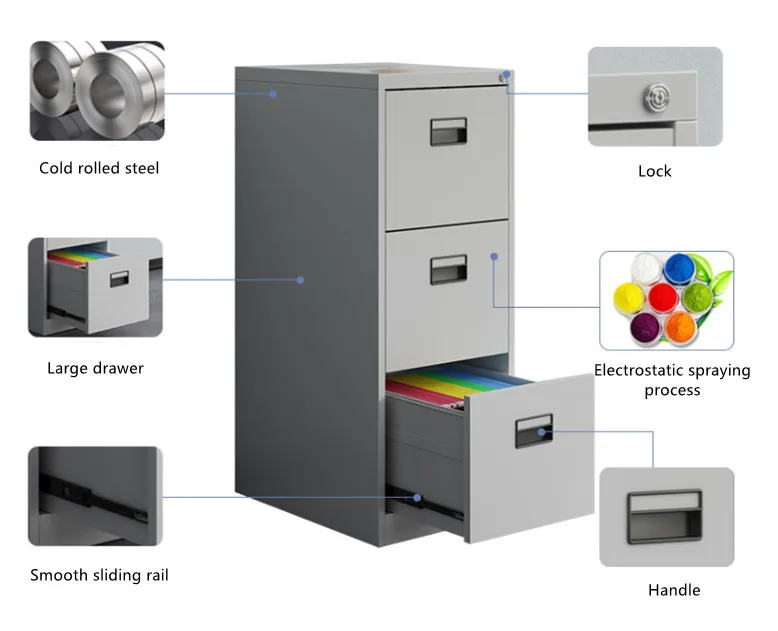 Durabox 3 4 Drawer Document File Steel Cabinet Office Vertical File Metal Storage Drawer Cupboard Cabinets Furniture