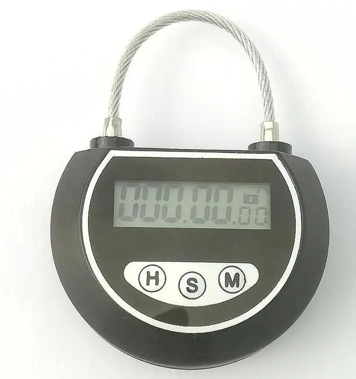 YH2170 USB Rechargeable 99-Hour Padlock Timer High Definition LCD Display Steel Magnetic Anti-theft Lock for Door Time Alarming