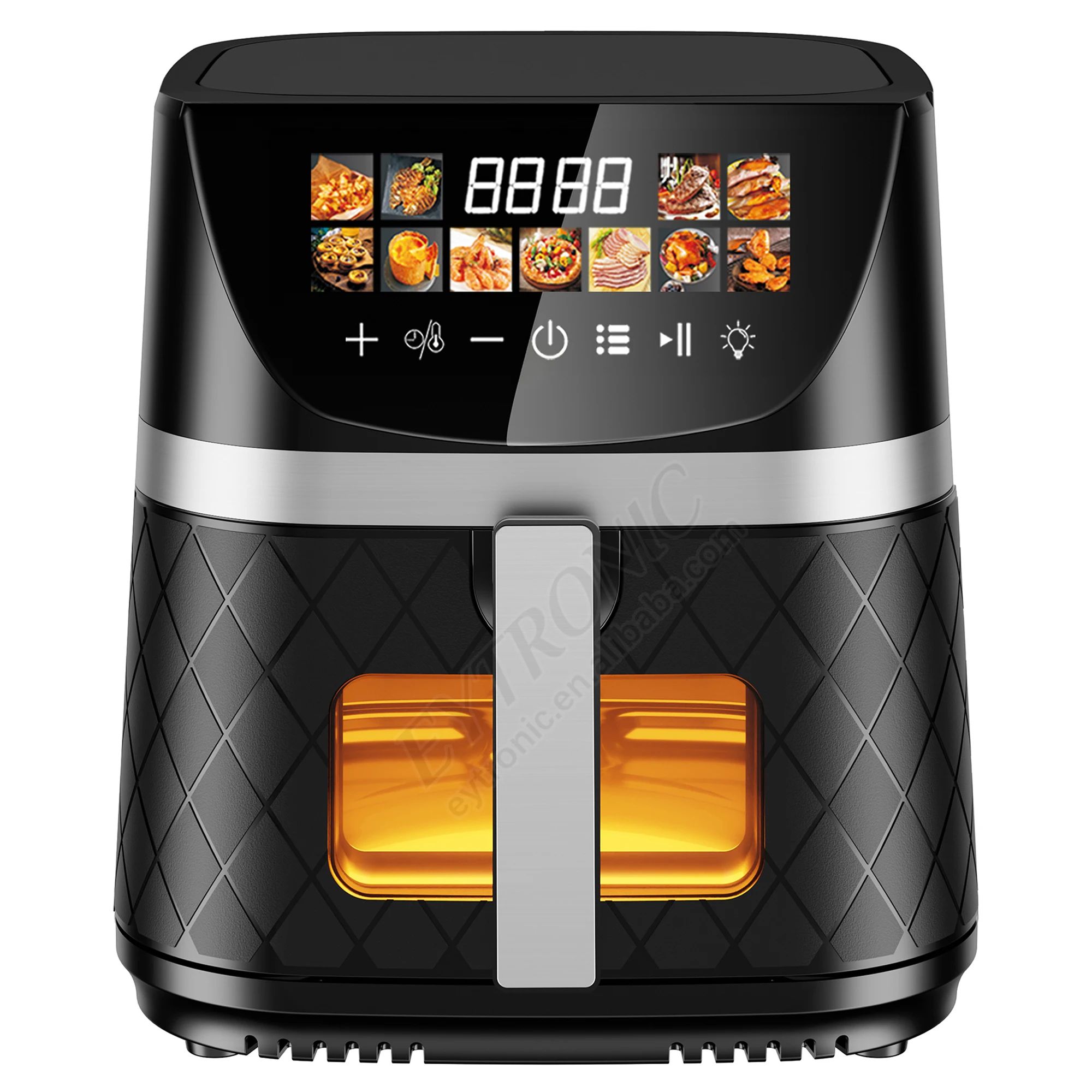 NEWEST Kitchen Appliance Best Selling in USA 6.5L Smart Air Fryer No Oil Digital Touch Screen Visible Digital Air Fryer 8L