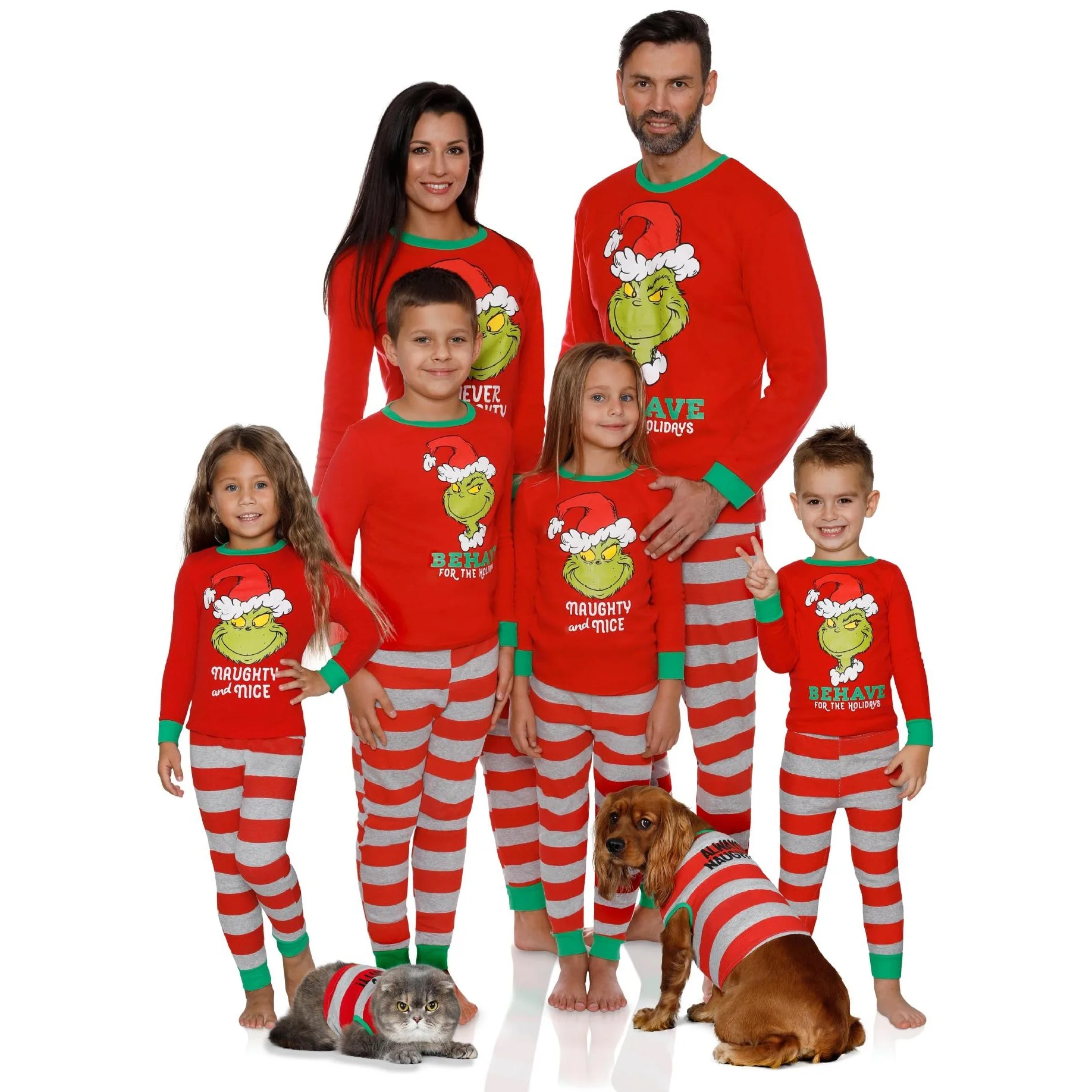 familia con tela de hogar para perros Ropa Ropa para niña Pijamas y batas Pijamas Pijamas familiares de Navidad estampado de algodón pijama de padre e hijo con estampado de DINOSAURIO ropa de hogar de algodón 