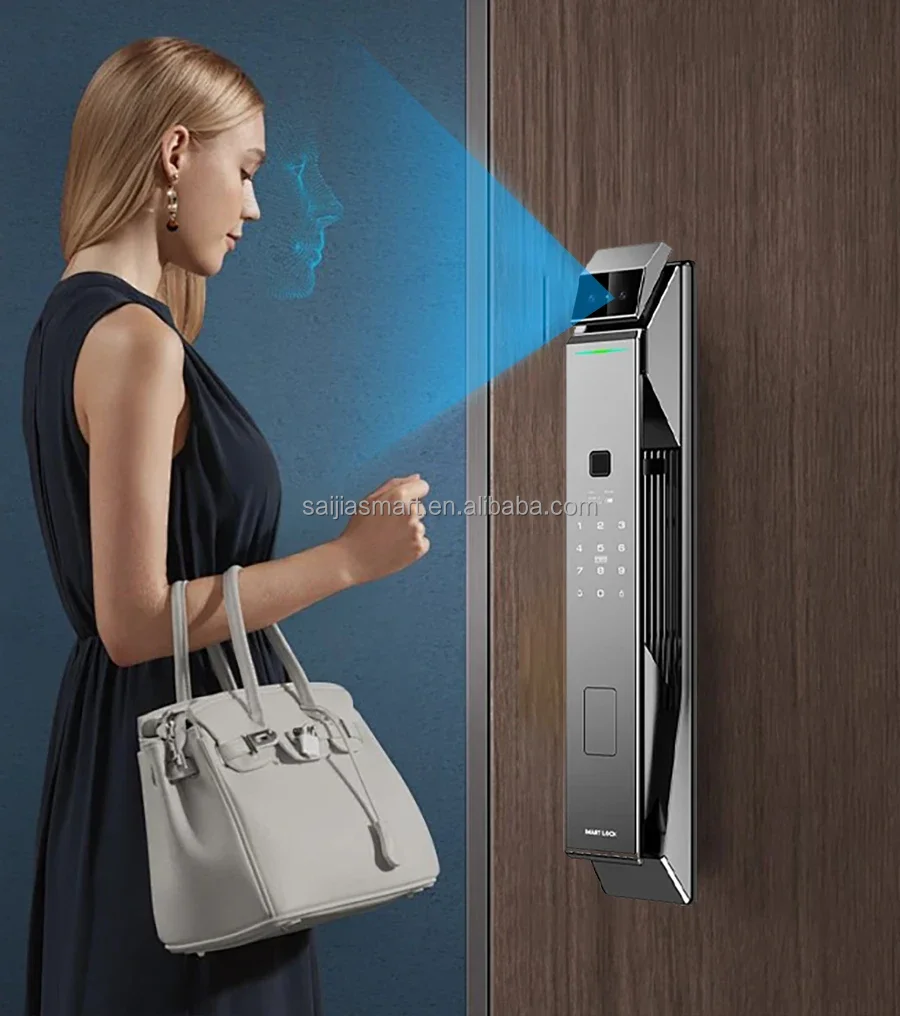 Digital BiometricFingerprint Lock Wifi Door Tuya Keyless Door Lock With ...