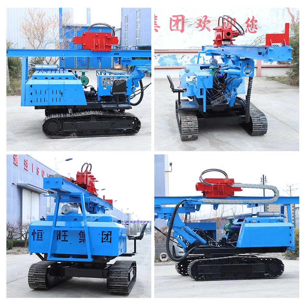 Best Selling 2026 Bore Pile Machine HWL500R Screwing Hengwang Solar Photovoltaic Pile Driver Machine Hammering Drilling Diesel