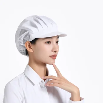 hot selling Food Industrial Elastic Kitchen Cooking Mesh Chef Hat for restaurant