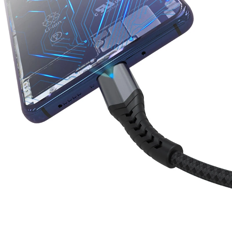 
 От оригинального производителя onlywheel в usb кабель типа c led мобильная зарядка usb кабель с нейлоновой оплеткой кабель usb type-c для быстрой зарядки зарядное устройство usb type c кабель  
