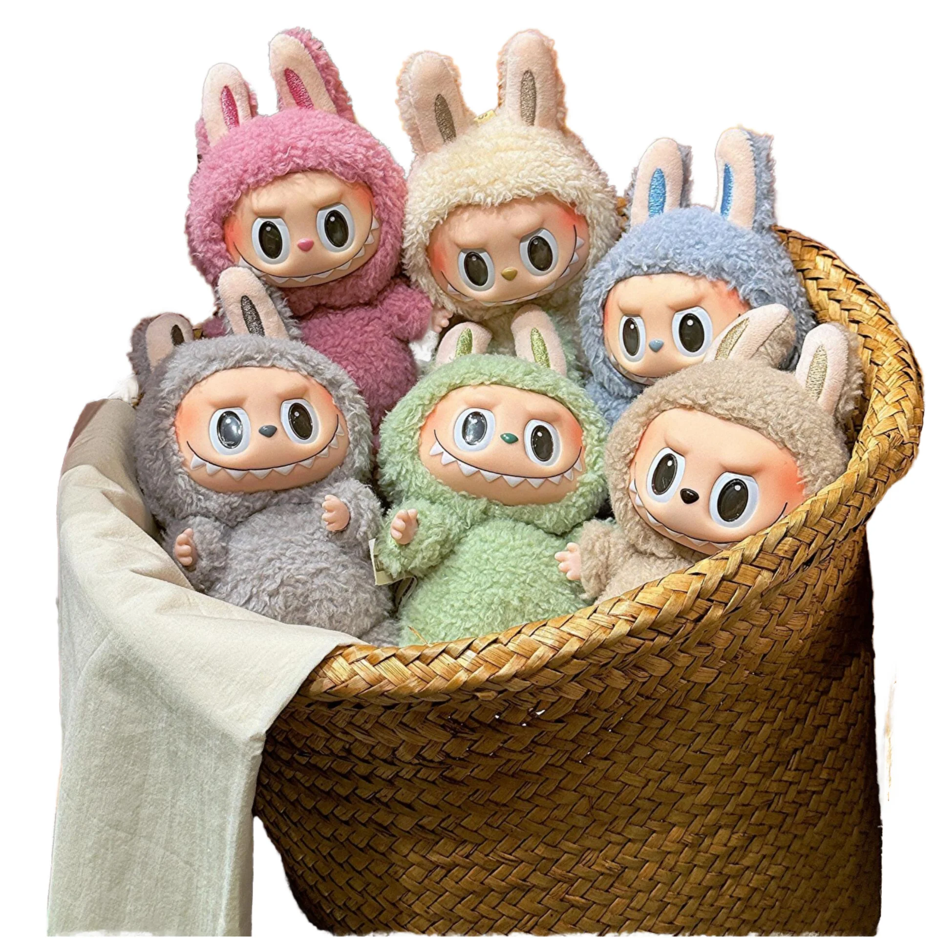 la bubu 3.0ぬいぐるみ 6体セット labubu ぬいぐるみ 6個入りセット クマ服 ぬいぐるみ