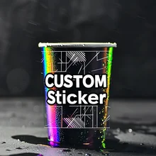 Die Cut label Hologram Transparent Custom Sticker Label Adhesive Custom Sticker label