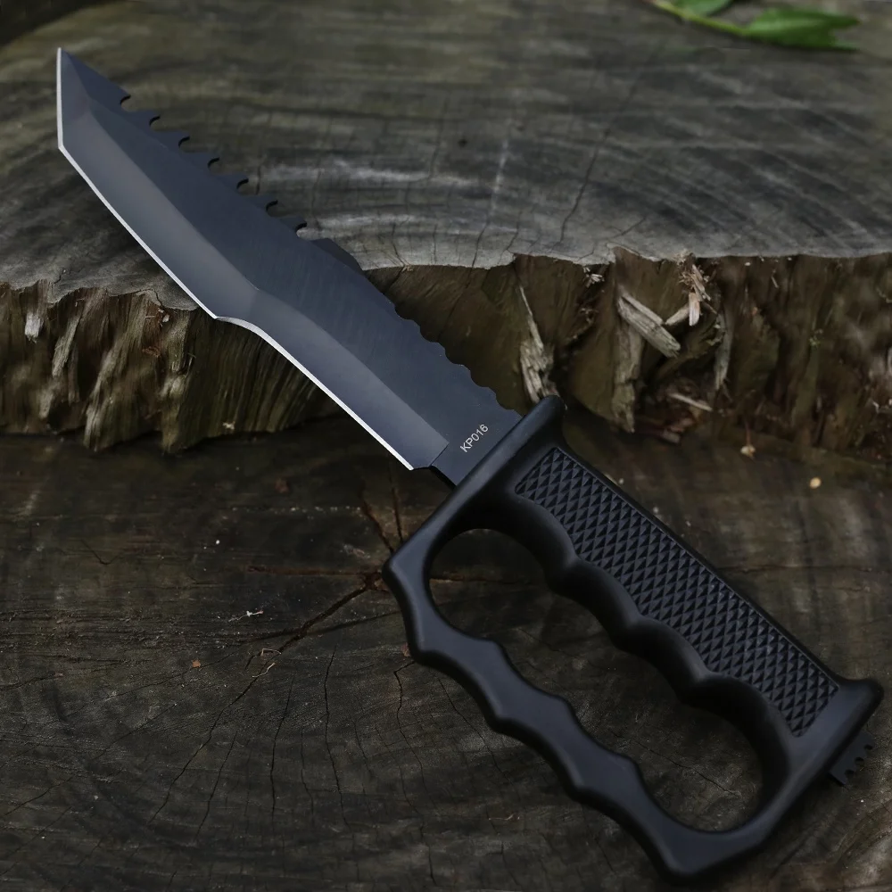 
Пильный диск Machete с пластиковой ручкой, фиксированный лучший нож для охоты и кемпинга, нож для выживания 
