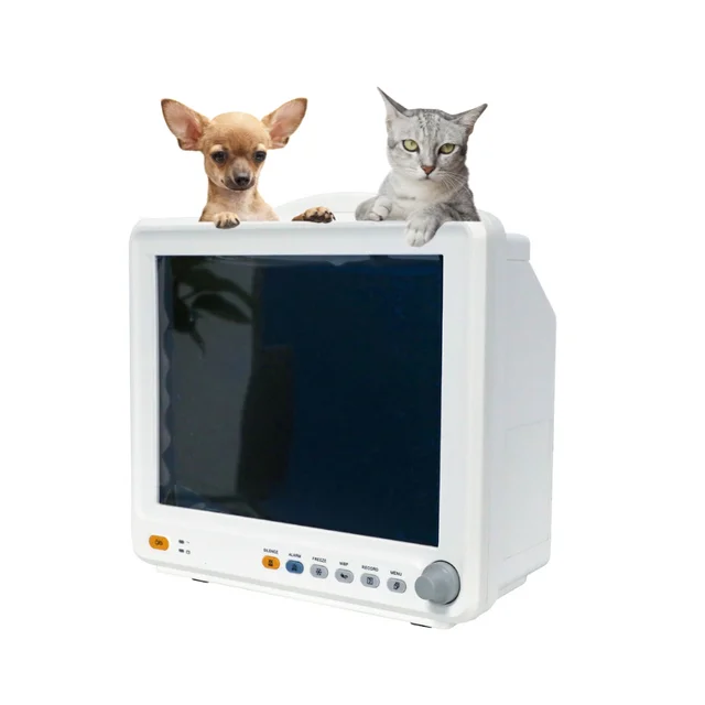 Patient Monitor Veterinary for Cats and Dogs Patient Monitor JZ-PPM3000 12.1-inch Big Screen Portable Patient Monitor
