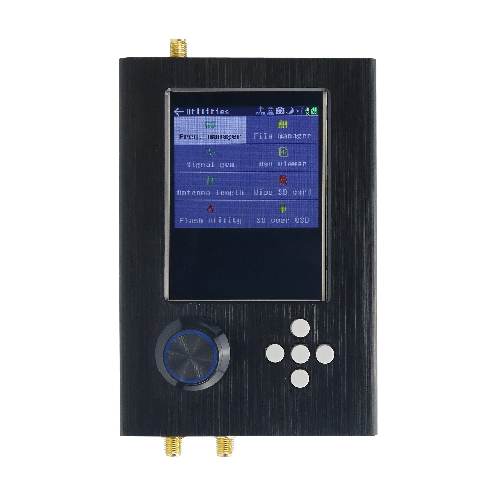 Portapack H2 Hackrf One R9 V1.7.0 - 5 Antennas & Data Cable
