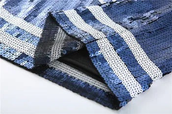 Wholesale New Arrival nfl Style Blue Party Dresses Sequin Dallas Cowboys  Dress Women sequins long t shirt dress From m.