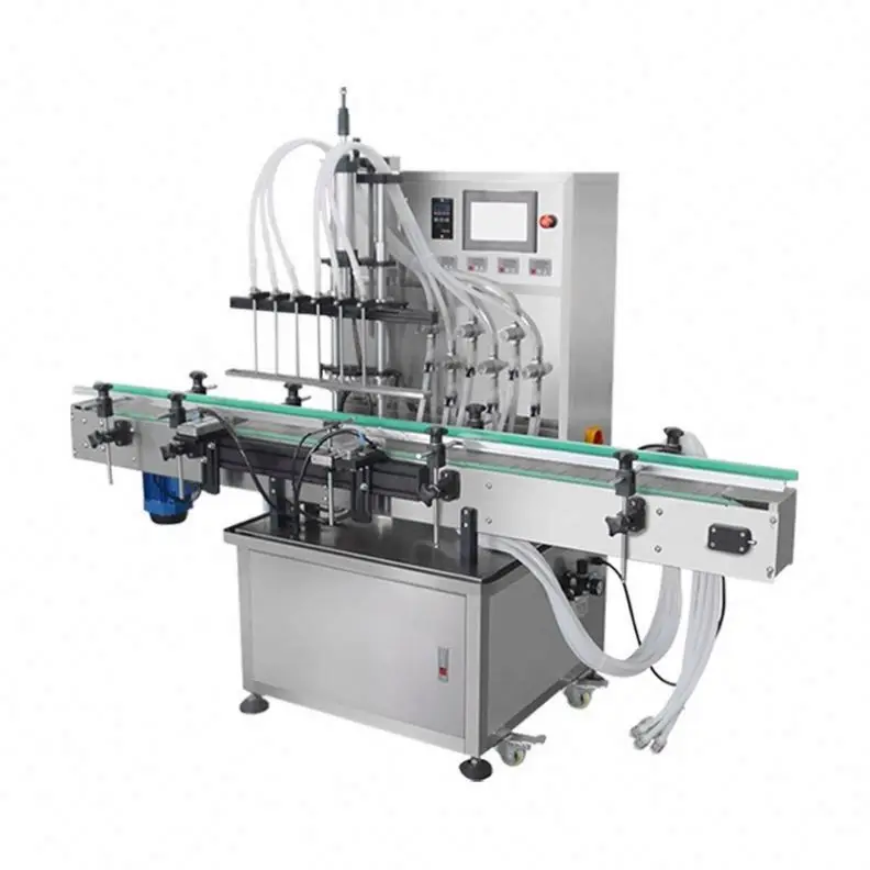 TEBAK Automatic 6-Head Liquid Filling Machine | Factory Price for Hand Soap, Dishwashing Liquid, Shampoo & Detergent