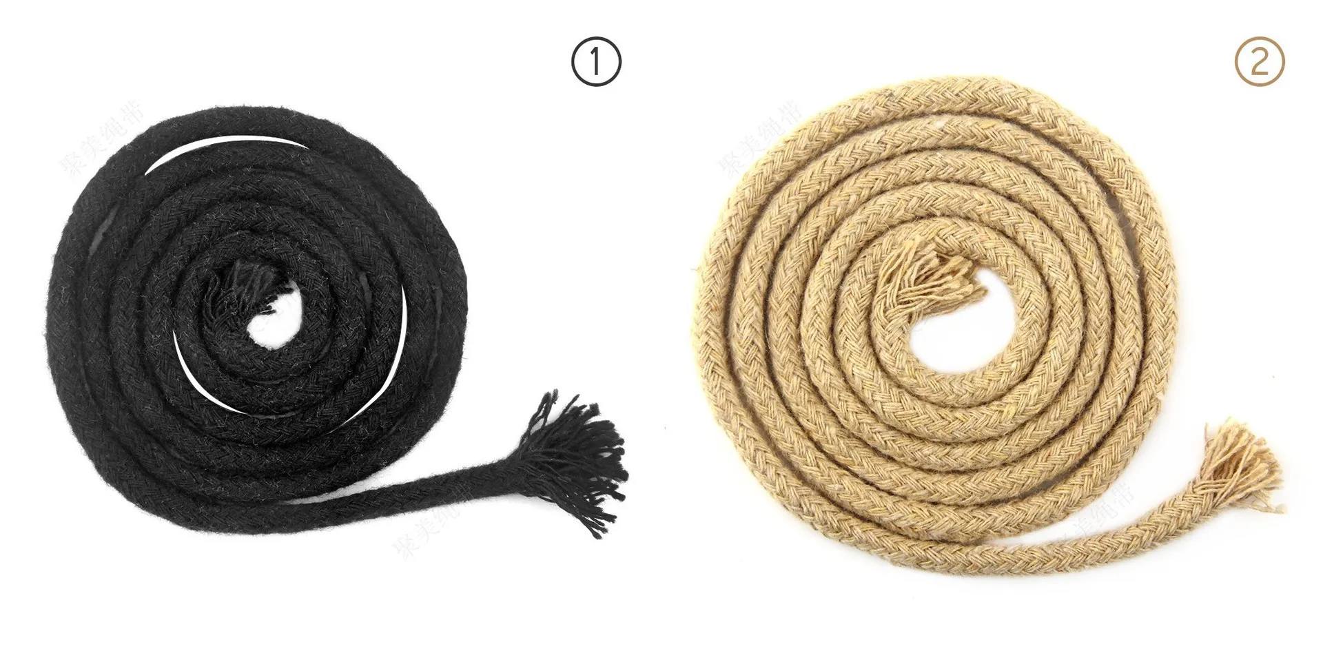 Wholesale 5MM Color Braided Core-spun Cotton Rope Solid Hat Rope ...