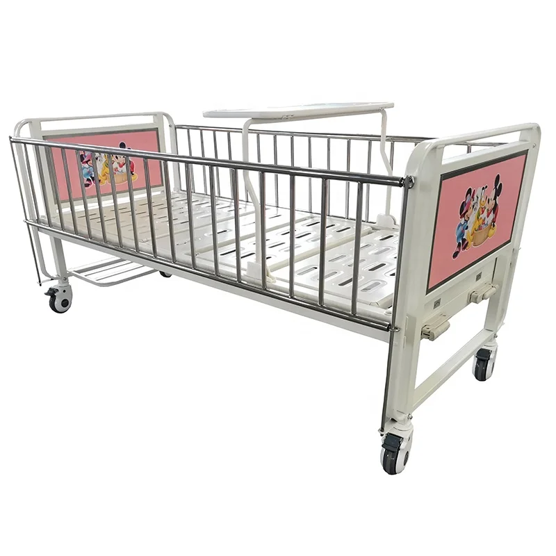 Double Cranks Multifunction Babies Medical Crib Stainless Steel Kids ...