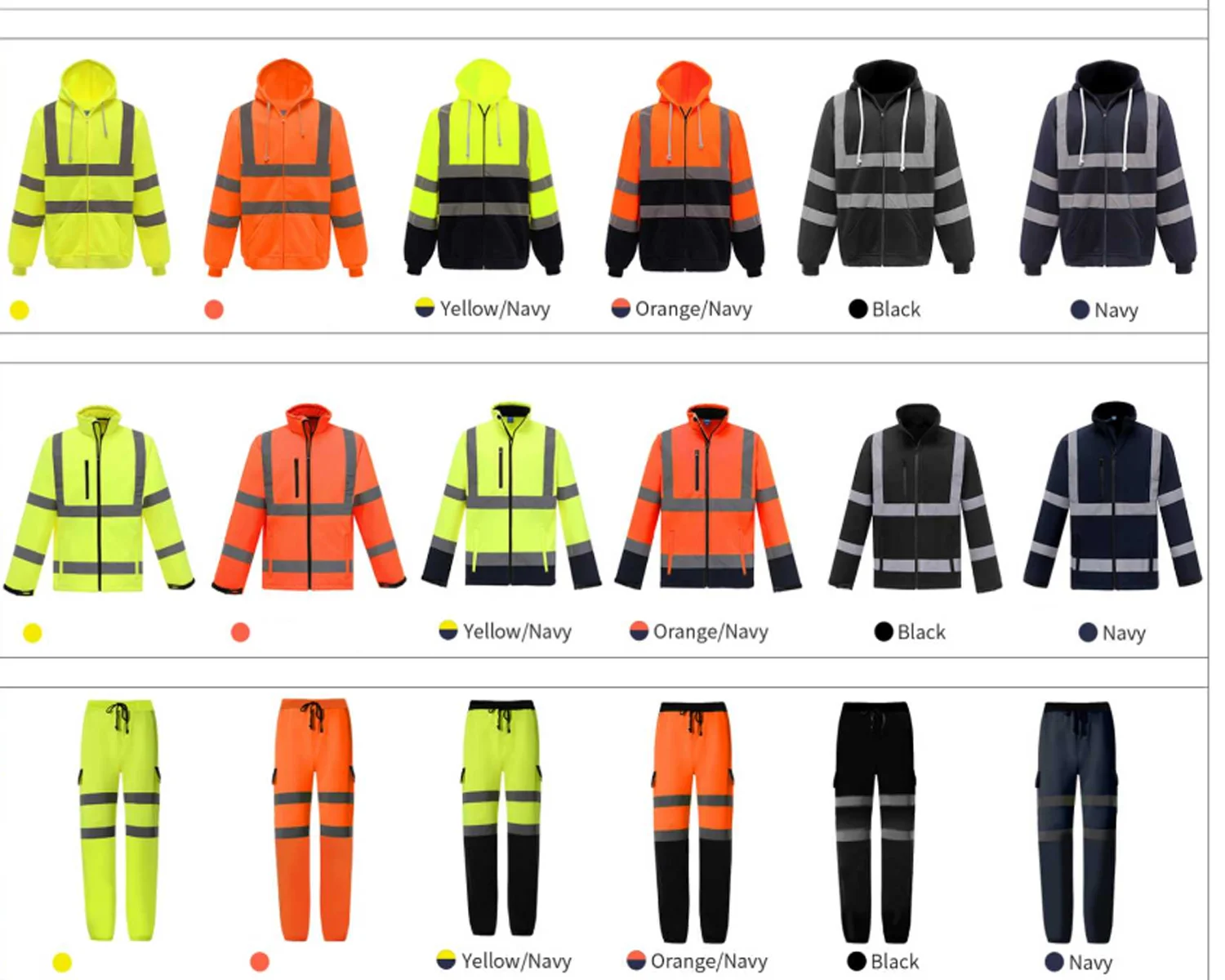 Cold Weather Men Waterproof Hi Vis OEM Logo Custom Work Construction Windbreaker Jacket Coats High V