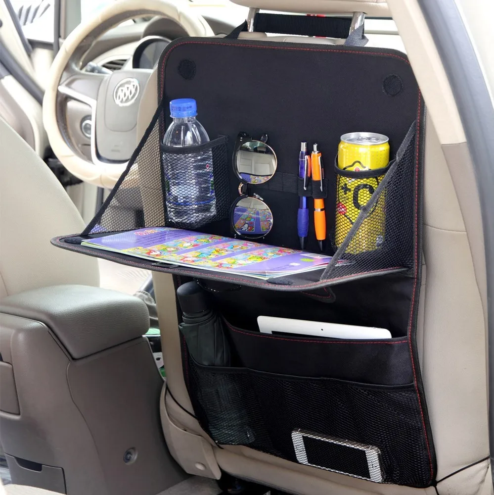 Складной органайзер на заднее сиденье автомобиля с держателем для планшета с сенсорным экраном и карманами для хранения автомобиля для детей и малышей игрушки