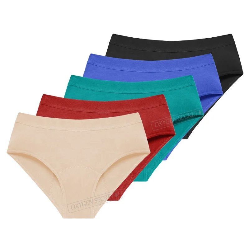 Women Leak Proof Physiological Pants Briefs Menstrual Period Underwear  L-4XL 