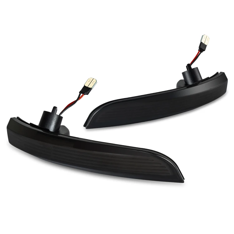 AUTOXBERT Amber LED Side Mirror Turn Signal Light For Ford F150 2004-2014 | Smoked Lens, Sequential Flow, Plug & Play - View #7