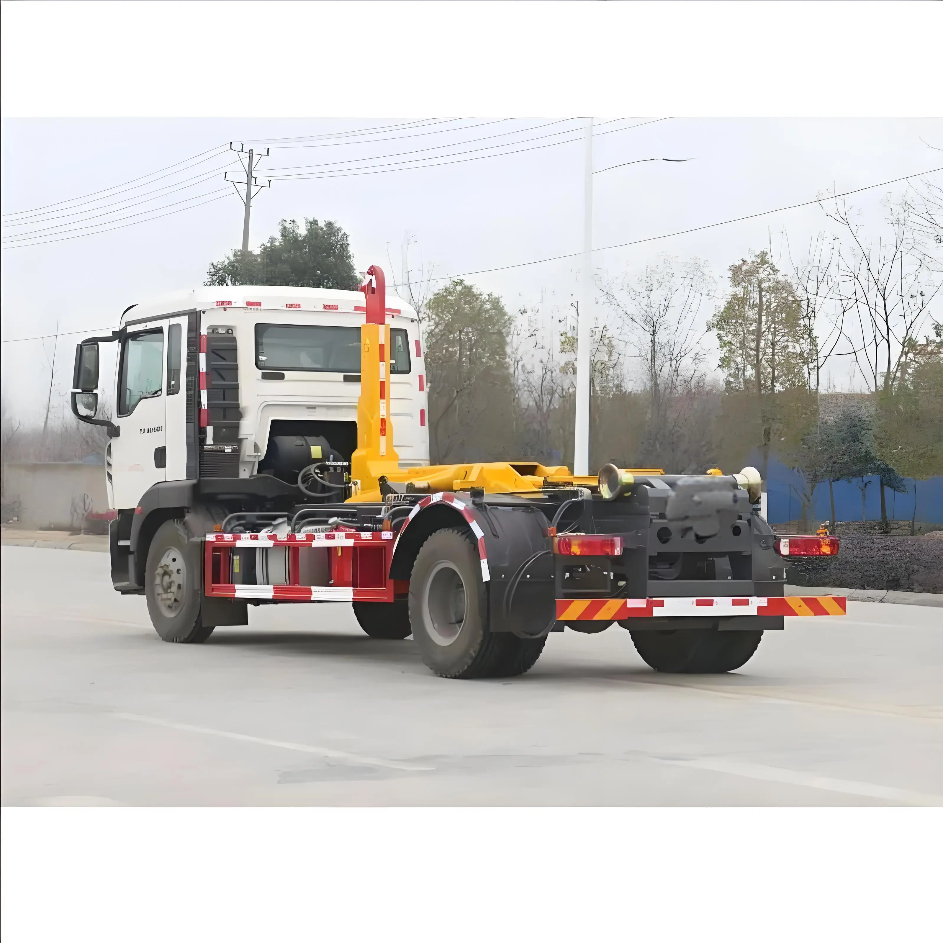 13000L HOWo Hook Detachable Refuse Transfer Truck