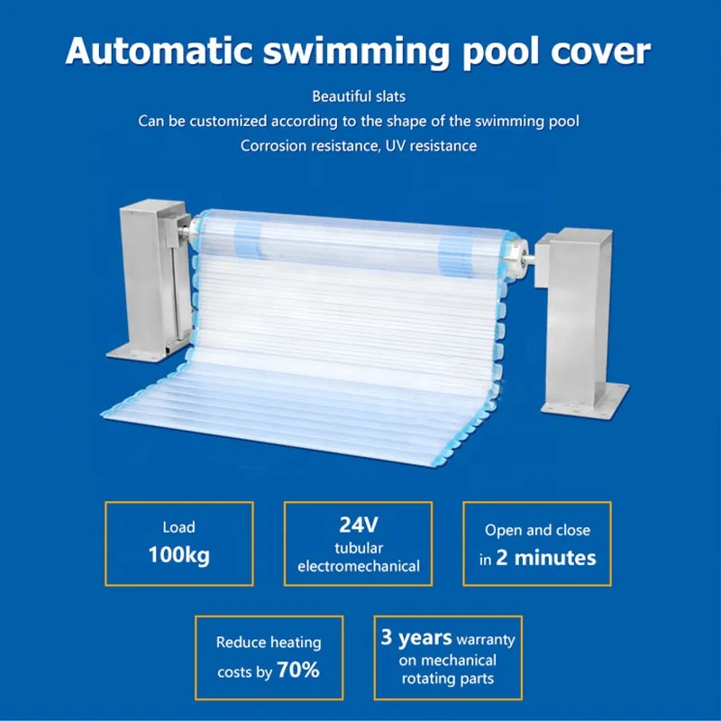 Rectangular Automatic Pool Solar Cover For Easy Installation Electric