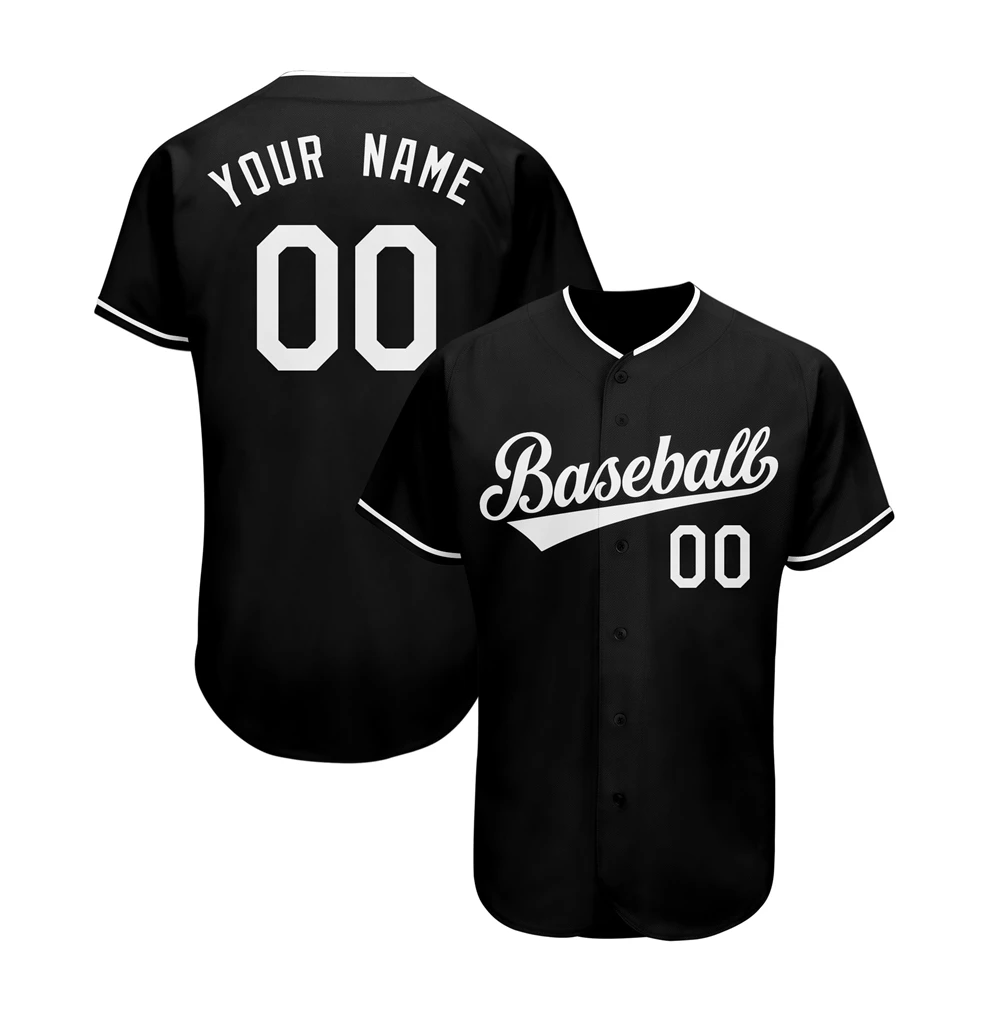 Source USA baseball jersey name print OEM sublimated buy polyester