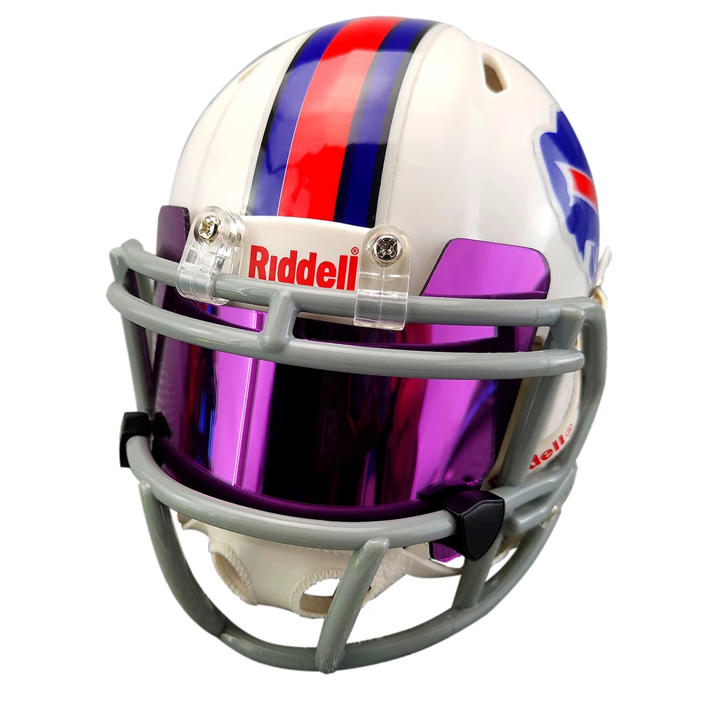 Chrome Mirror Mini Football Helmet Visors (*Flat Style*) FLEXIBLE & DURABLE