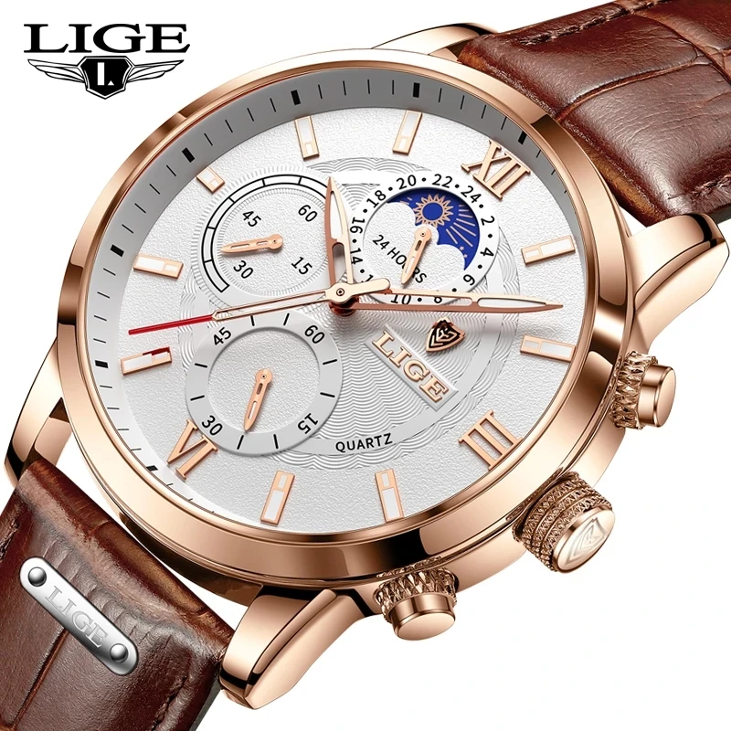 Quartz Watches Aliexpress Lige LIGE New Men Watch Business