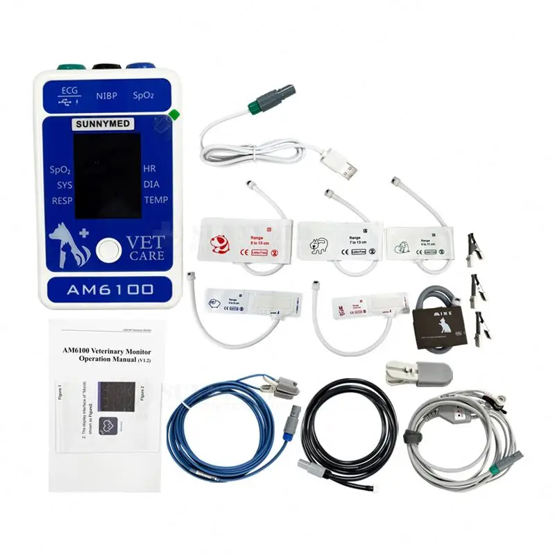 SY-AM6100 Handheld Multiparameter Veterinary Patient Monitor With ECG Function for Cat/Dog/Pet Price