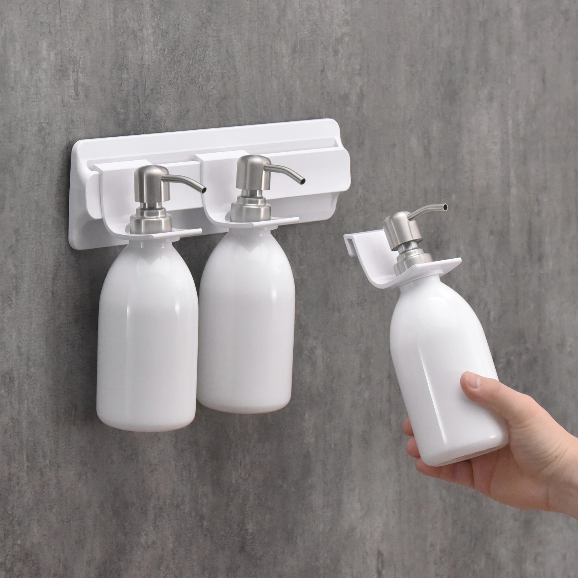 Plastics Wall Mounted Storage Display Stand Rack Bathroom Shelves Wall