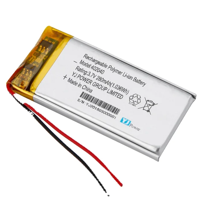 Reach Approved Rechargeable Small Size 651730 280mah 3.7v Mini Lithium