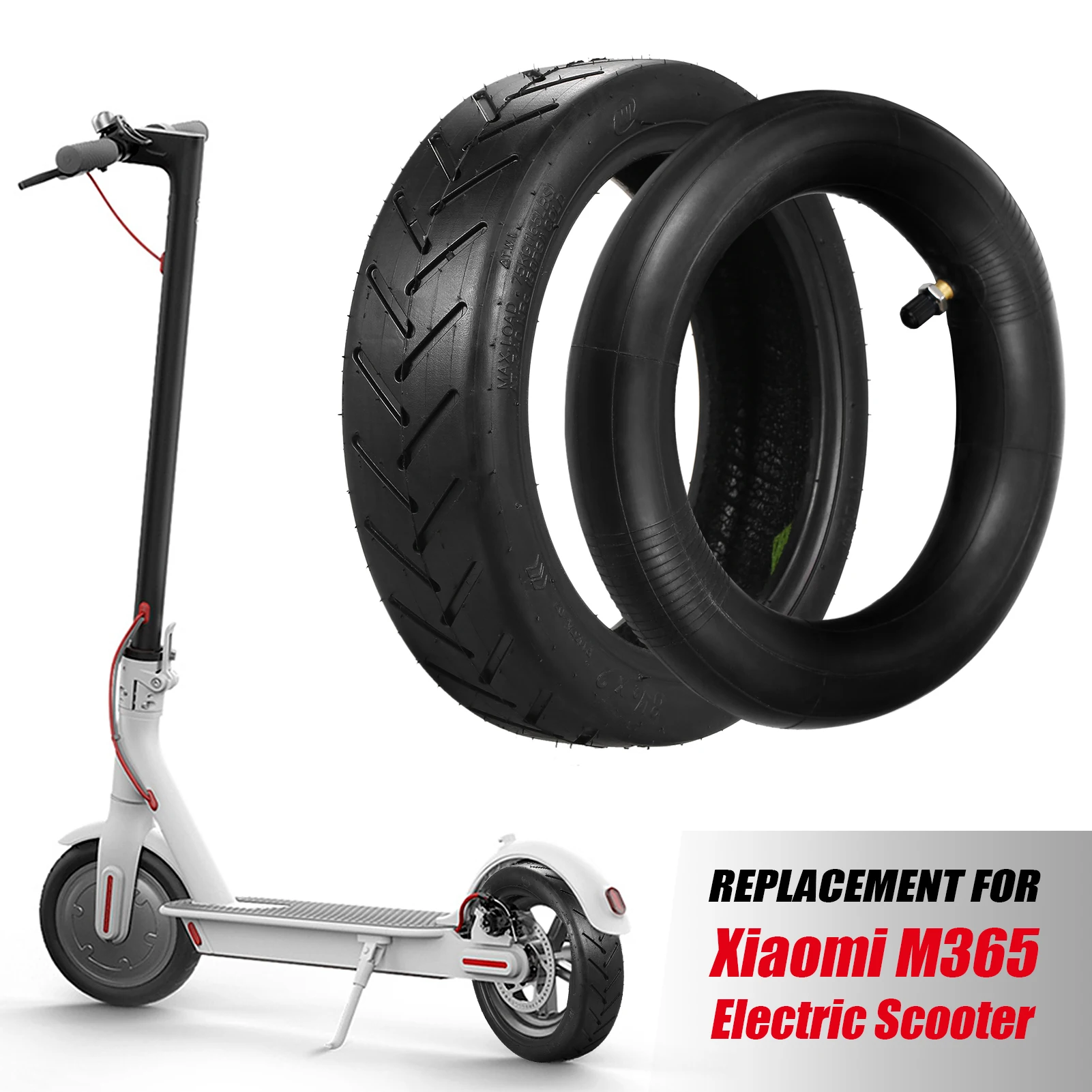 Superbsail EU Stock Xiaomi Electric Scooter Rubber Tire 8 1/2x2 Upgraded Thicken Inner Tube 8.5 Inch M365 Pro Front Rear Tyres factory