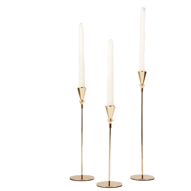 Dibei Zhongshan Manufacturers' Decorative Black Silver Gold Metal Candlestick Holder for Home Hotel Store Elegant Metal Lanterns