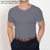 Men V neck Grey