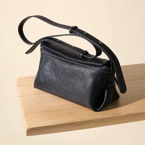 Cross Border First Layer Cowhide New Genuine Leather Women's Foreskin Bag Shoulder Bag Cross Bag